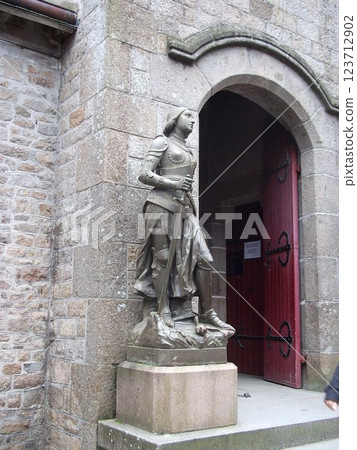 Statue of Joan of Arc in Mont Saint-Michel 123712902