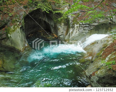 Spring in Nishizawa Valley and Mother's Womb Spring in Nishizawa Valley and Mother's Womb 123712932