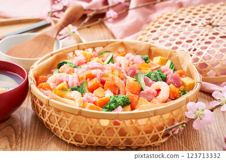 Spring Chirashi Sushi - For Girls' Festival and other celebrations 123713332
