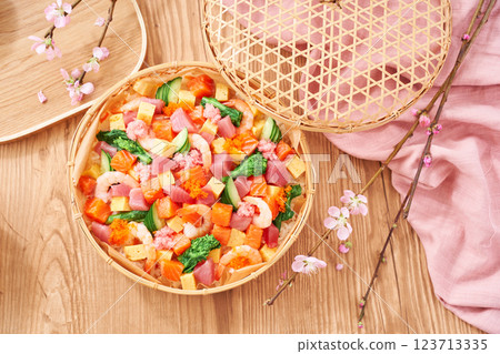 Spring Chirashi Sushi - For Girls' Festival and other celebrations 123713335