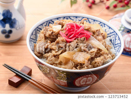 Beef bowl image Beef bowl image 123713452