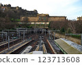 View of Edinburgh Waverley Station 123713608