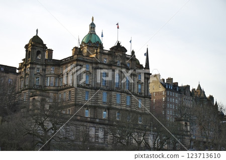 Cityscape of Edinburgh including museums Cityscape of Edinburgh including museums 123713610