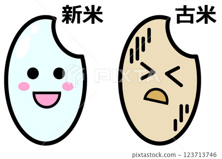 美味的新米和難吃的陳米(日本料理的主食)的插圖 美味的新米和難吃的陳米(日本料理的主食)的插圖 123713746