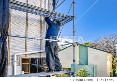 獨立式住宅外牆修繕工程 外牆翻新 123713769