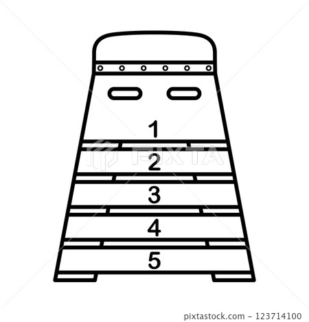 Vaulting box icon 123714100