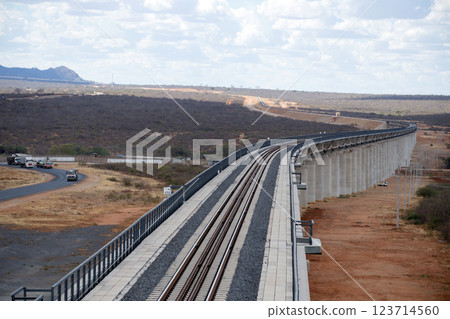Mombasa Nairobi Standard Gauge Railway, completed in 2017, was built as the first phase of the Kenya Standard Gauge Railway. It is a standard gauge railway in Kenya that connects the large Indian Ocea Mombasa Nairobi Standard Gauge Railway, completed in 2017, was built as the first phase of the Kenya Standard Gauge Railway. It is a standard gauge railway in Kenya that connects the large Indian Ocea 123714560