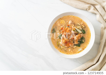Sukiyaki Soup with Pork in Thai Style Sukiyaki Soup with Pork in Thai Style 123714935