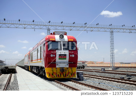 Mombasa Nairobi Standard Gauge Railway, completed in 2017, was built as the first phase of the Kenya Standard Gauge Railway. It is a standard gauge railway in Kenya that connects the large Indian Ocea 123715220