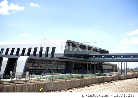 Mombasa Nairobi Standard Gauge Railway, completed in 2017, was built as the first phase of the Kenya Standard Gauge Railway. It is a standard gauge railway in Kenya that connects the large Indian Ocea 123715232
