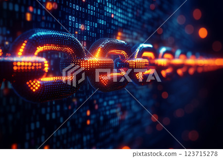 Blockchain concept Blockchain concept 123715278