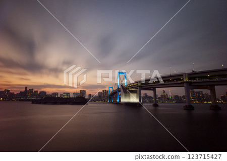 Overlooking the rainbow bridge Overlooking the rainbow bridge 123715427