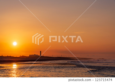 [Shizuoka Prefecture] Nakatajima Sand Dunes, Sunrise 123715474