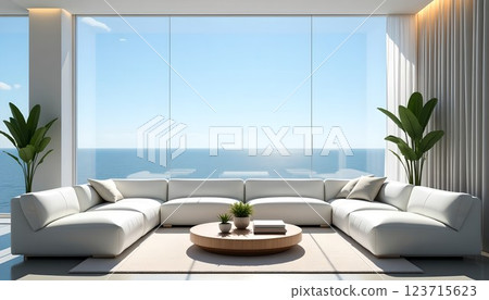 Stylish meeting room/lounge 123715623