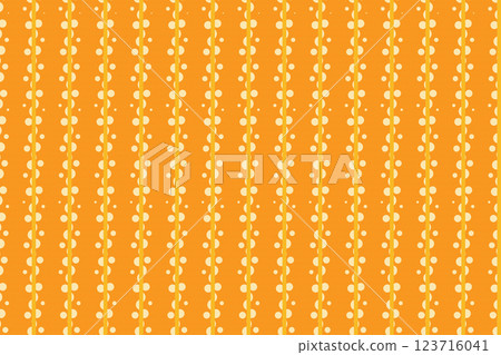 Orange pattern with dotted stripes across orange lines Orange pattern with dotted stripes across orange lines 123716041