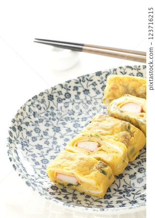 Crabstick egg roll Crabstick egg roll 123716215
