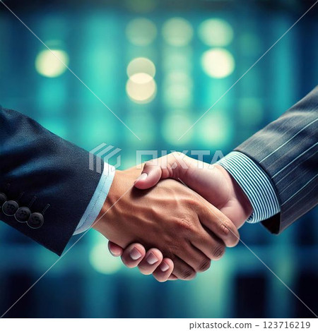 Business Business person Handshake Image Material 123716219