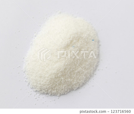 Shot of the washing powder on the white background 123716560