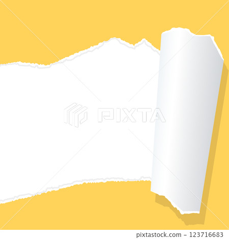 Torn paper, background frame, square size Torn paper, background frame, square size 123716683