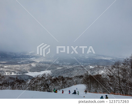 Myoko ski resort seen from Madarao Kogen Ski Resort Myoko ski resort seen from Madarao Kogen Ski Resort 123717263