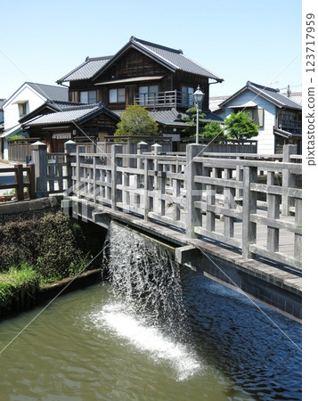 賈賈橋是香取市佐原市小野川上的一座雕塑橋 123717959