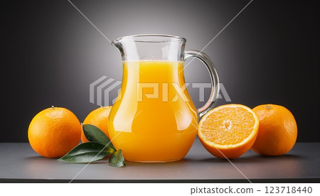 一壺美味的柳橙汁 一壺美味的柳橙汁 123718440