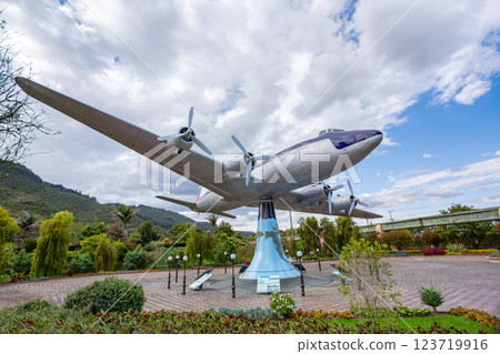 Biopark Wakata HK136 Airplane, Jaime Duque Park, Tocancipa municipality of the Metropolitan Area of Bogota, Colombia. Biopark Wakata HK136 Airplane, Jaime Duque Park, Tocancipa municipality of the Metropolitan Area of Bogota, Colombia. 123719916