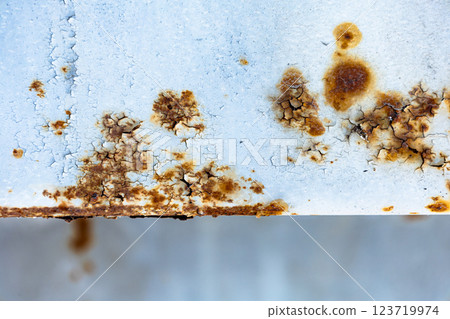 因老化而生鏽的鐵 123719974