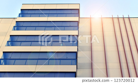 Modern and new apartment building. Multistoried modern, new and stylish living block of flats. Modern and new apartment building. Multistoried modern, new and stylish living block of flats. 123720012
