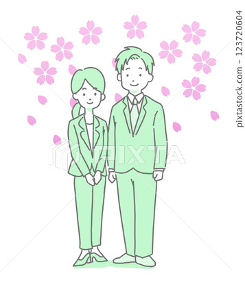 入學典禮上的櫻花 123720604