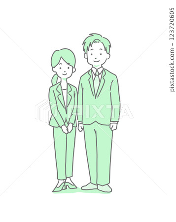 年輕人和婦女的例證衣服的 123720605