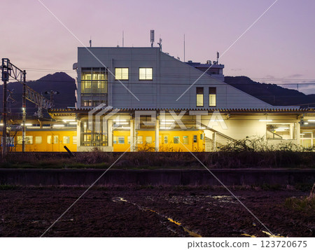 The local station where the train arrived 123720675