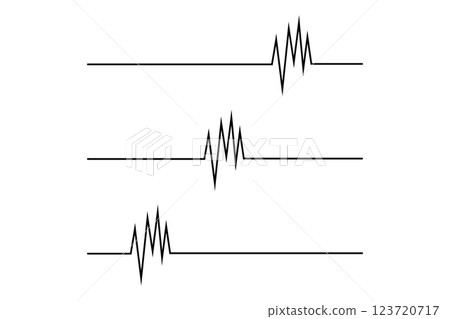 A material of electric lines that resembles an electrocardiogram A material of electric lines that resembles an electrocardiogram 123720717