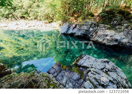 ＜長野＞ 阿寺溪谷、狸淵 123721056
