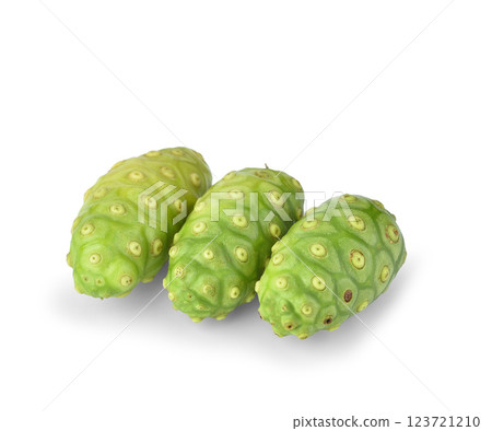 Noni fruit isolated on white background Noni fruit isolated on white background 123721210