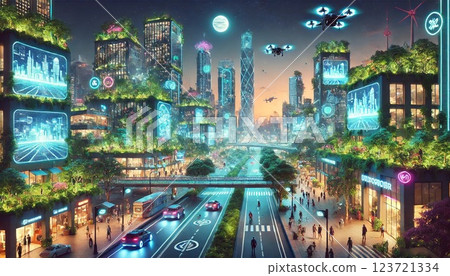 多彩的夜景 123721334