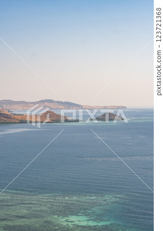 The crystal clear blue waters of Indonesia The crystal clear blue waters of Indonesia 123721368