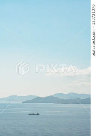 Beautiful sea seen on an Indonesian island 123721370