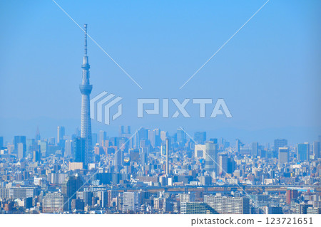 都市風景東京天空樹 都市風景東京天空樹 123721651