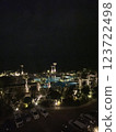 Night view of resort 123722498