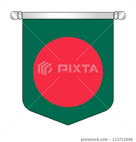 Bangladesh national hanging pennant flag Bangladesh national hanging pennant flag 123722686