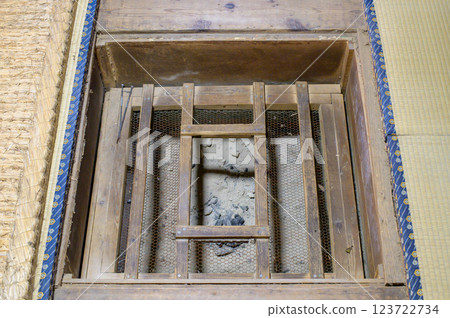 A sunken kotatsu table built under the floor of a Japanese-style room A sunken kotatsu table built under the floor of a Japanese-style room 123722734