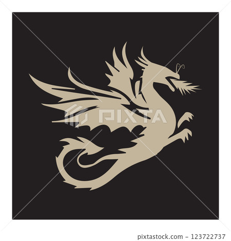 dragon icon vectors illustration symbol design dragon icon vectors illustration symbol design 123722737