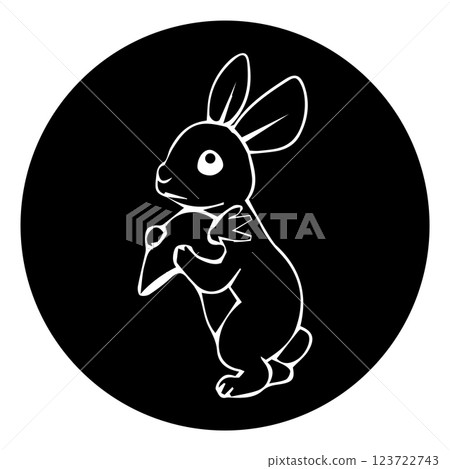 rabbit icon vectors illustration symbol design 123722743