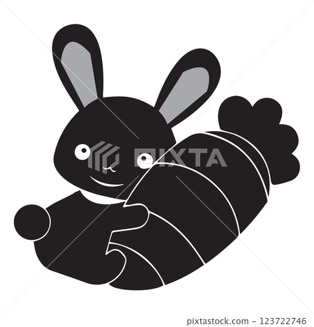 rabbit icon vectors illustration symbol design 123722746