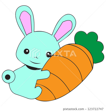 rabbit icon vectors illustration symbol design 123722747