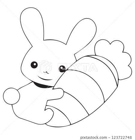rabbit icon vectors illustration symbol design 123722748
