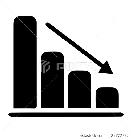 Growing bar graph icon in black on a white background. Vector illustration Growing bar graph icon in black on a white background. Vector illustration 123722782