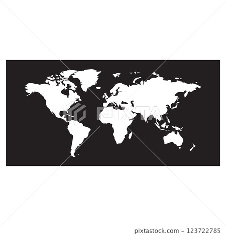 world map icon vectors illustration 123722785