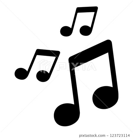 Pop note design. image of sound and music 123723114